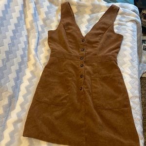 XS Brown sweater dress with pockets